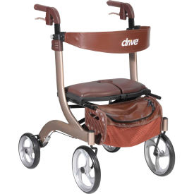 Nitro DLX Euro Style Walker Rollator, Champagne
