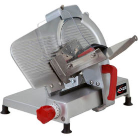 Meat Slicer, 10" Blade, Manual, Poly V-Belt Drive System