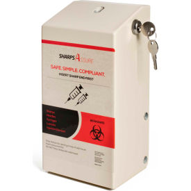 Wall Mount Enclosure with Lock and Key, For 1.5 Qt. WD Series Sharps Containers