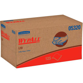 L10 Utility Wipes, 9 x 10-1/2, Pop-Up Box, White, 125/Box, 18 Boxes/Carton