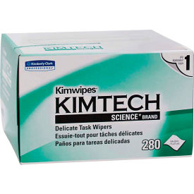Kimtech Kimwipes Delicate Task Wipers, 4-2/5 x 8-2/5, 286/Box - 34155