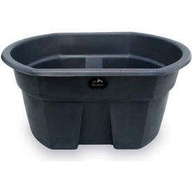 High Country Plastics Stock Tank 155 Gallons, 52-1/2"L x 46-1/2"W x 23-1/2"H, Gray