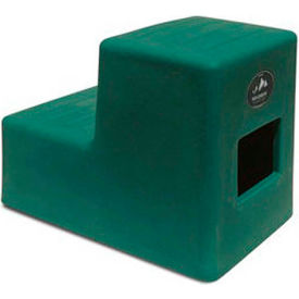2 Step Mounting Step, Green 19"H