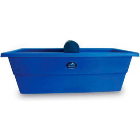 Stock Tank w/Auto Feed - 75 Gallons, 54"L x 26"W x 24"H, Blue