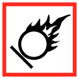 Oxidizer GHS Label, Paper, 4" x 4", 250/ROLL