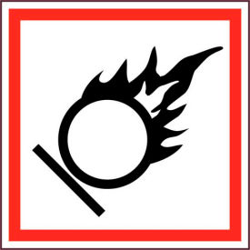 Oxidizer GHS Label, Vinyl, 2" x 2", 250/ROLL