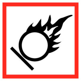 Oxidizer GHS Label, Vinyl, 2" x 2", 5/PACK