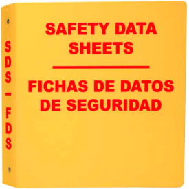 Safety Data Sheet 2" Binder, 1-1/2" Rings, Yellow - Bilingual