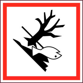 Dangerous For Environment GHS Label, Vinyl, 2" x 2", 250/ROLL