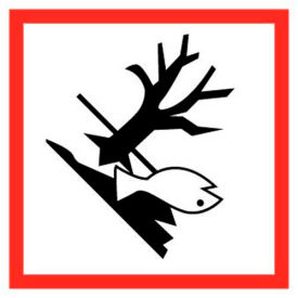Dangerous For Environment GHS Label, Vinyl, 4" x 4", 250/ROLL