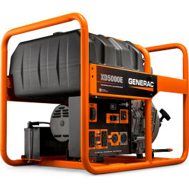 Portable Generator with Electric/Recoil Start, Diesel, 5000 Rated Watts