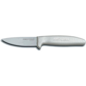 Vegetable/Utility Knife, High Carbon Steel, Stamped, White Handle, 3-1/2"L
