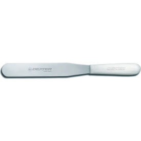 Bakers Spatula, High Carbon Steel, White Handle, 8"L