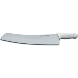 Pizza Knife, High Carbon Steel, Stamped, White Handle, 18"L