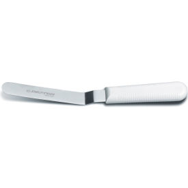 Spatula, Offset, High Carbon Steel, White Handle, 5"L