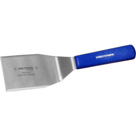 Hamburger Turner, High Heat, High Carbon Steel, Blue Handle, 4"L x 3"W