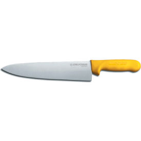 Cook's Knife, High Carbon Steel, Stamped, Yellow Handle, 10"L