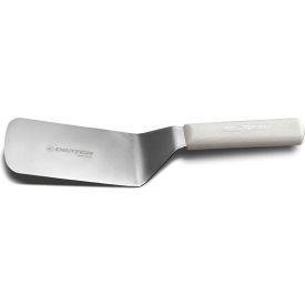Round Corner Turner, High Carbon Steel, White Handle, 6"L x 3"W