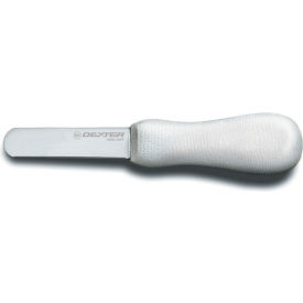Clam Knife, High Carbon Steel, Stamped, White Handle, 3"L
