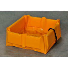 60 Gallon Folding Quik-Deploy SpillNest, 4' x 4' x 6", Yellow