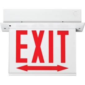 LED Edge-Lit Exit Sign Red