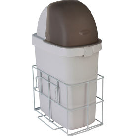 Waste Bin with Accessory Rail For Rescue Anesthesiology Loaded Carts