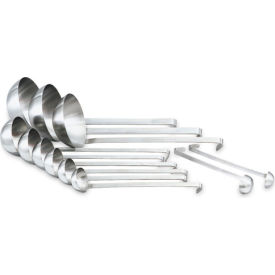 Economy Two Piece Ladles, Stainless Steel, 6 Oz. Cap., 15"L, Silver, Pack of 12