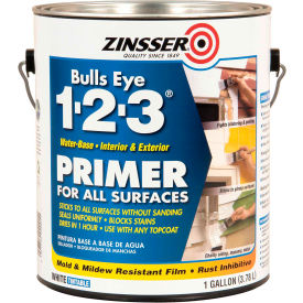 Bulls Eye 1-2-3 Water-Base Primer, White Gallon Can - 2001