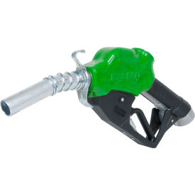 1" Automatic Nozzle with Hook, Green Body, 5-25 GPM, End of Delivery Hose
