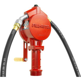 Rotary Hand Pump w/20" Steel Telescoping Suction Pipe, 10 Gals per 100 revolutions
