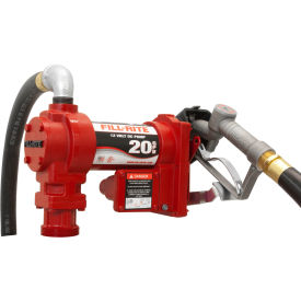 DC Fuel Transfer Pump w/20" Steel Telescoping Suction Pipe, 20 GPM, 2" Bung Mount
