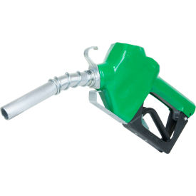 3/4" Auto Nozzle with Hook, Diesel, Green, 2.5-14.5 GPM, End of Delivery Hose
