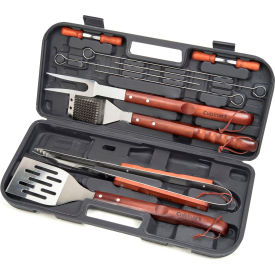 13-Piece Wooden Handle Grilling Set