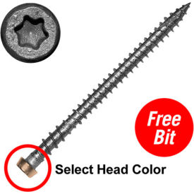 10 x 2-3/4" C-Deck Composite 305 Stainless Steel Star Drive Deck Screws - Tree House - Pkg of 1750