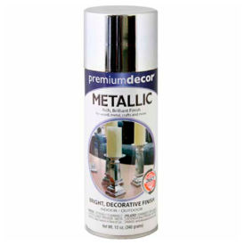 Premium Decorative Metallic Spray 12 oz. Aerosol Can, Silver