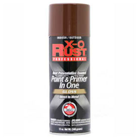 12 oz. Aerosol Rust Preventative Paint & Primer In One, Seal Brown, Gloss