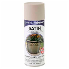 Premium Dcor Satin Enamel 12 oz. Aerosol Can, Almond