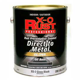 Oil Base DTM Enamel, Gloss Finish, Gloss Black, Gallon