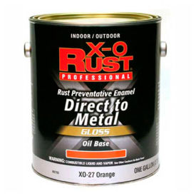 Oil Base DTM Enamel, Gloss Finish, Orange, Gallon - 802702