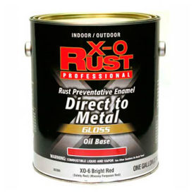 Oil Base DTM Enamel, Gloss Finish, Bright Red, Gallon