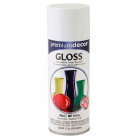 Decorative Gloss Enamel 12 oz. Aerosol Can, White