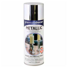 Premium Decorative Metallic Spray 12 oz. Aerosol Can, Chrome - 329276