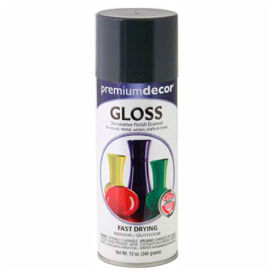 Premium Decorative Gloss Enamel 12 oz. Aerosol Can, Slate Gray