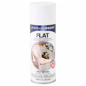 Decorative Flat Enamel 12 oz. Aerosol Can, White