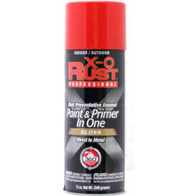 12 oz. Aerosol Rust Preventative Paint & Primer In One, Hot Red, Gloss