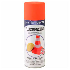 Fluorescent Fast Drying Enamel 12 oz. Aerosol Can, Blazing Orange, Flat