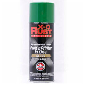 12 oz. Aerosol Rust Preventative Paint & Primer In One, Medium Green, Gloss