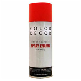 Color Dcor Decorative Enamel Spray 10 oz. Aerosol Can, Bright Red, Gloss
