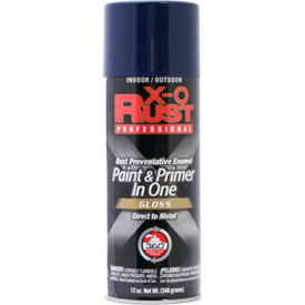 12 oz. Aerosol Rust Preventative Paint & Primer In One, Blue, Gloss