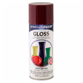 Decorative Gloss Enamel 12 oz. Aerosol Can, Shutter Red